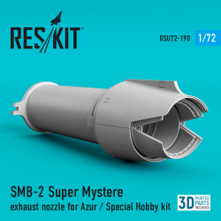 Reskit RSU72-0190 - 1/72 SMB-2 Super MystÃ¨re exhaust nozzle Azur/Special Hobby