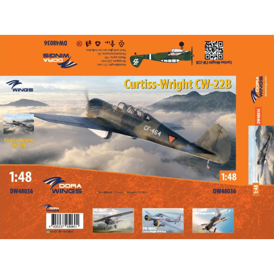 Dora Wings 48036 - 1/48 - Curtiss-Wright CW-22B, scale plastic model kit