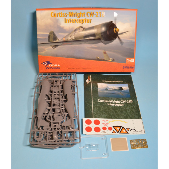 Dora Wings 48046 - 1/48 - Curtiss-Wright CW-21B Interceptor, scale plastic kit