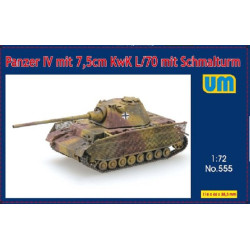 Unimodel 555 - 1/72 Panzer IV mit 7.5 cm KwK L/70 mit Schmalturn scale model kit