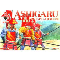 RedBox 72007 - 1/72 Ashigaru Spearmen, scale plastic model kit