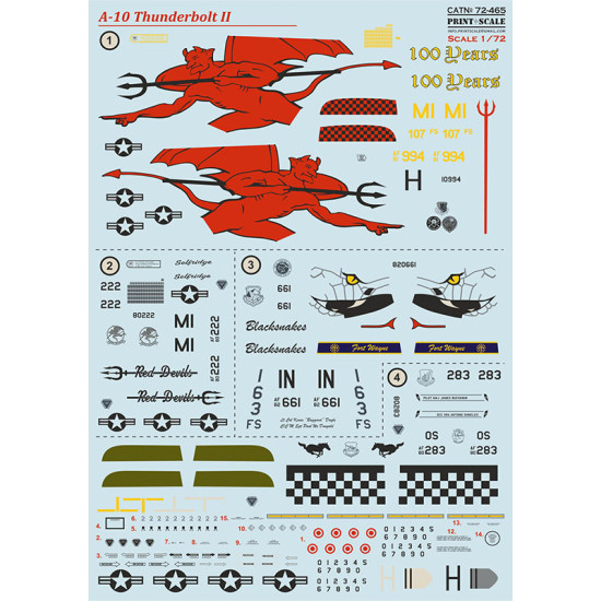 Print Scale 72-465 1/72 A-10 Thunderbolt II Part 3