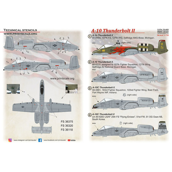 Print Scale 72-465 1/72 A-10 Thunderbolt II Part 3