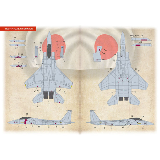 Print Scale 72-466 1/72 F-15 Mitsubishi F-15J Eagle White Dragon