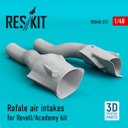 Reskit RSU48-0221 1/48 Rafale air intakes for Revell/Academy kit (3D Printing)