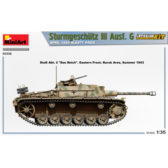 Miniart 35338 - 1/35 - Sturmgeschutz III Ausf. G APRIL 1943 ALKETT PROD