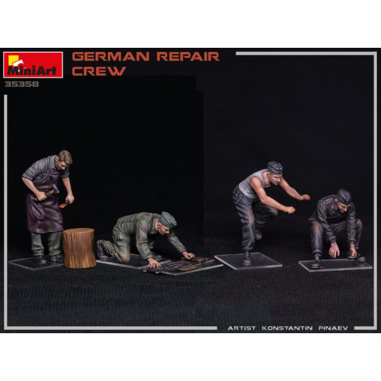 Miniart 35358 - 1/35 - German repair crew. WW II military figures