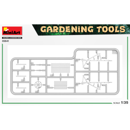 Miniart 35641 - 1/35 - Gardening tools. Buildings and Accessories