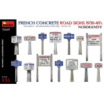 Miniart 35669 - 1/35 - FRENCH CONCRETE ROAD SIGNS 1930-40S. NORMANDY