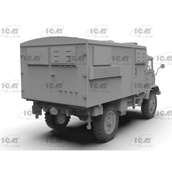 ICM 35136 - 1/35 - Unimog 404 S Koffer German military truck