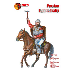 Mars Figures 72132 - 1/72 - Persian Light Cavalry 12 figures + 12 horses