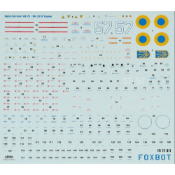 Foxbot 72-071 1/72 Decals for Digital falcons: MiG-29 9-13 Ukrainian Airforce