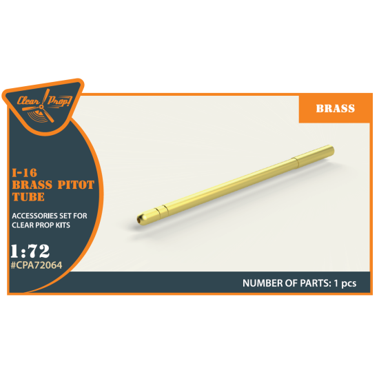 Clear Prop CPA72064 - 1/72 I-16 brass pitot tube. Upgrade set for aircraft