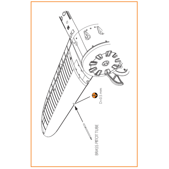 Clear Prop CPA72064 - 1/72 I-16 brass pitot tube. Upgrade set for aircraft