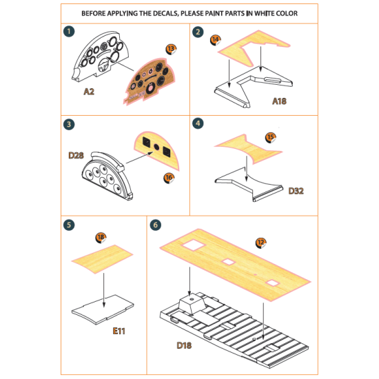 Clear Prop CPD72007 - 1/72 - Airco DH.9a decal set for CP kits