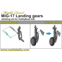 Metallic Details MDR48181 1/48 MiG-17. Landing gears Upgrade set for aircraft