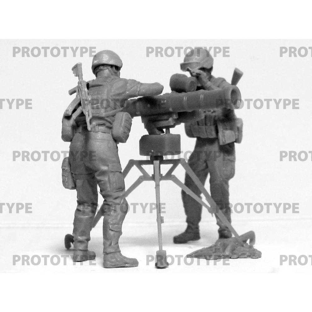 ICM 35750 - 1/35 - ATGM 'Stugna-P' with Ukrainian crew. Anti-tank complex