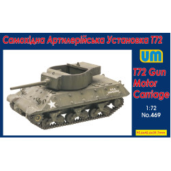 Unimodel UM469 - 1/72 - Gun Motor Carriage T72. Plastic model kit
