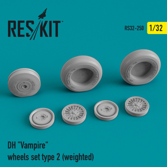 Reskit RS32-0250 - 1/32 - DH Vampire wheels set type 2 weighted