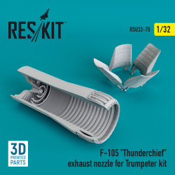 Reskit RSU32-0070 - 1/32 - F-105 Thunderchief exhaust nozzle for Trumpeter kit