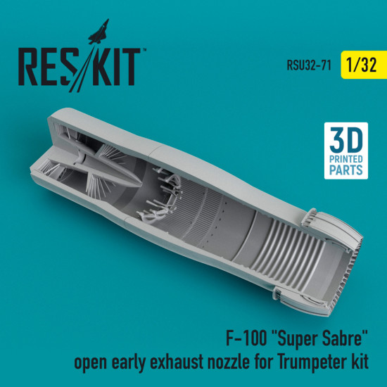Reskit RSU32-0071 - 1/32 - F-100 Super Sabre open early exhaust nozzle for Trumpeter kit