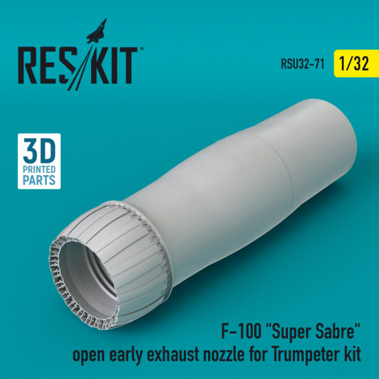 Reskit RSU32-0071 - 1/32 - F-100 Super Sabre open early exhaust nozzle for Trumpeter kit
