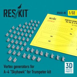Reskit RSU32-0083 - 1/32 - Vortex generators for A-4 Skyhawk for Trumpeter kit