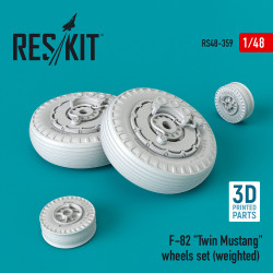 Reskit RS48-0359 - 1/48 - F-82 Twin Mustang weighted wheels set