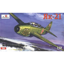 Yak-21 Soviet jet fighter (Yakovlev design bureau) 1/72 Amodel 7247