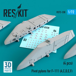Reskit RS72-0338 1/72 Pivot pylons for F-111 (A,C,D,E,F) (4 pcs)