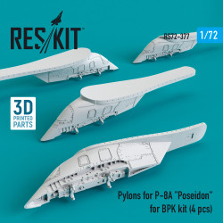 Reskit RS72-0377 1/72 Pylons for P-8A Poseidon for BPK kit (4 pcs) 3D Printing