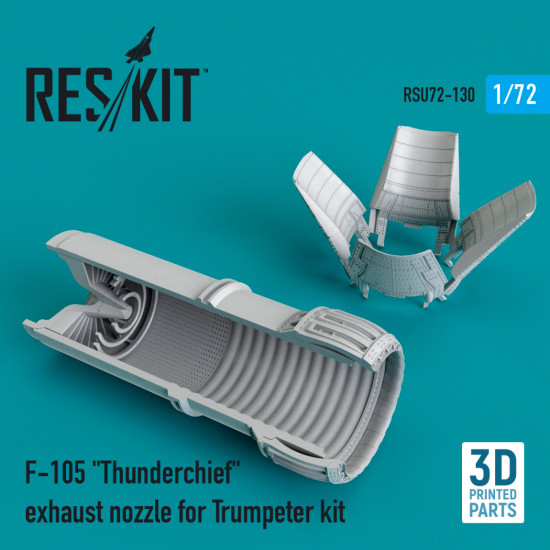 Reskit RSU72-0130 1/72 F-105 Thunderchief exhaust nozzle for Trumpeter kit