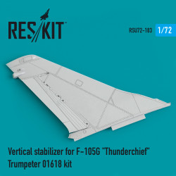 Reskit RSU72-0183 1/72 Vertical stabilizer for F-105G Thunderchief Trumpeter