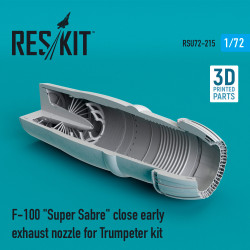 Reskit RSU72-0215 1/72 F-100 Super Sabre close early exhaust nozzle Trumpeter