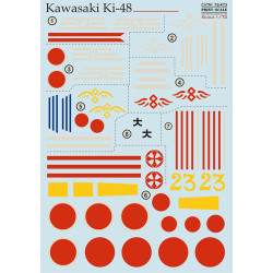 Print Scale 72-473 1/72 Decal for Kawasaki Ki-48 Military aircraft