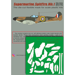 Print Scale PSM72004 1/72 Mask for Supermarin Spitfire Mk.1 Military aircraft