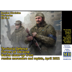 Master Box 35226 1/35 Russian-Ukrainian War series, Kit № 4. Territorial Defence Forces of Ukraine. Bucha clean-up from russian marauders and rapists, April 2022