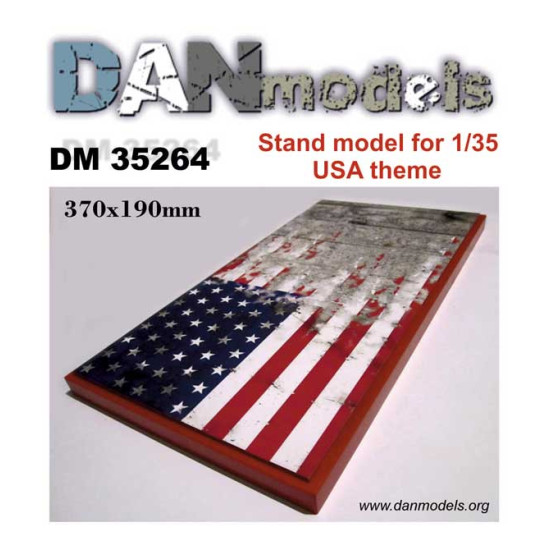 Dan Models 35264 1/35 Stand for the model USA theme 370/190 mm