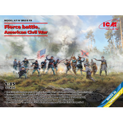 ICM DS3519 - 1/35 - Fierce battle. American Civil War Union Infantry. Set #2