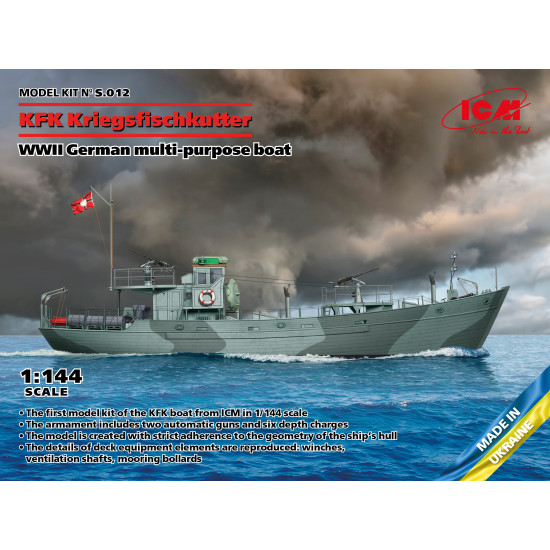 ICM S012 - 1/144 - KFK Kriegsfischkutter WWII German multi-purpose boat