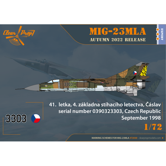 Clear Prop CP72030 - 1/72 - MiG-23MLA Flogger-G Military aircraaft
