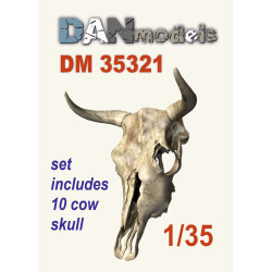 Dan Models 35321 - 1/35 - Cow skull 10 pcs Accessories for diorama