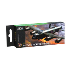 Arcus A3001 Acrylic paints set RAF WW2 Night Bombers 6 colors in set