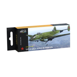 Arcus 1009 Enamel paints set VVS Early-WW2 Bombers 6 colors in set
