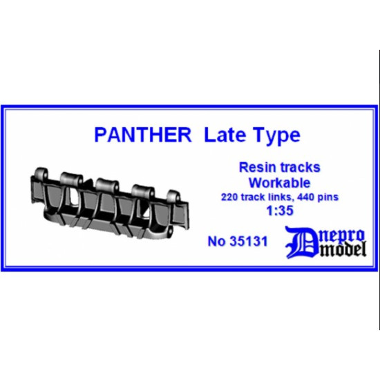 US Stock *** Dnepro Model DM35131 1/35 Panther Late type Workable resin track scale model kit US Stock *** Dnepro Model DM35131 1/35 Panther Late type Workable resin track scale model kit