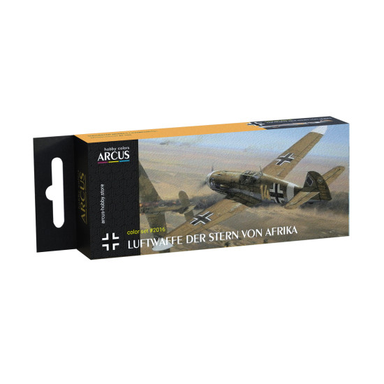 Arcus 2016 Enamel paints set Luftwaffe Der Stern von Afrika 6 colors in set