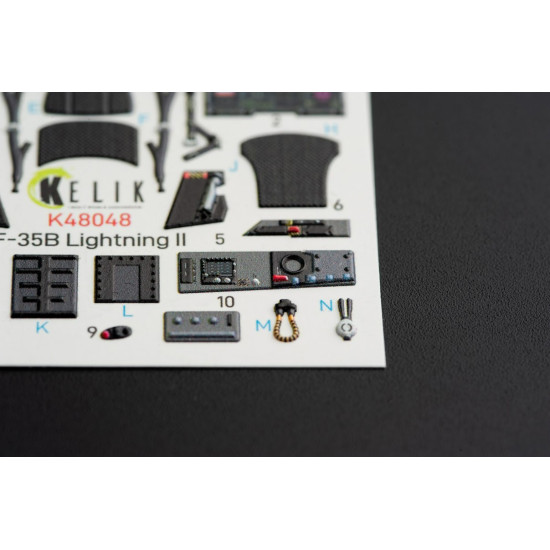 Kelik K48048 - 1/48 F-35B Lightning II interior 3D decals for Kitty Hawk kit