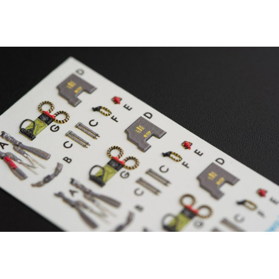 Kelik K72031 1/72 F-4 Phantom II interior 3D decals for Hasegawa kit