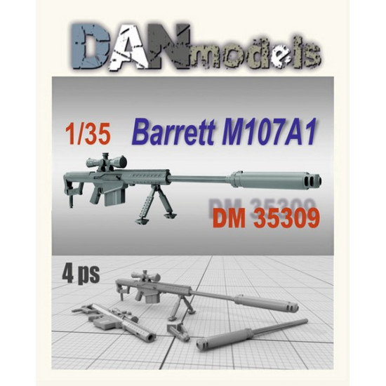 Dan Models 35309 - 1/35 - Sniper rifle Barrett M107A1. set 4 pcs. 3D printing