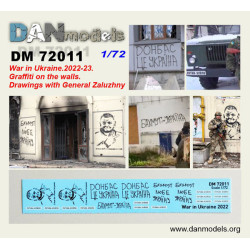 Dan Models 72011 1/72 Decal Drawings with General Zaluzhny Graffiti on the walls War in Ukraine